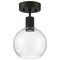 Access Lighting Port Nine Burgundy, Burgundy LED SemiFlush, Matte Black Finish, Seeded Glass 63148LEDD-MBL/SDG - alternate 4